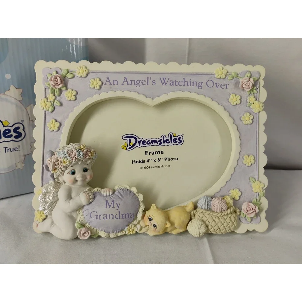 NIB Vtg Dreamsicles An Angels Watching Over Me My Grandma Picture Photo Frame